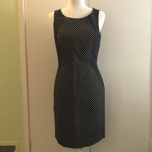 Banana Republic navy and white dress NWT